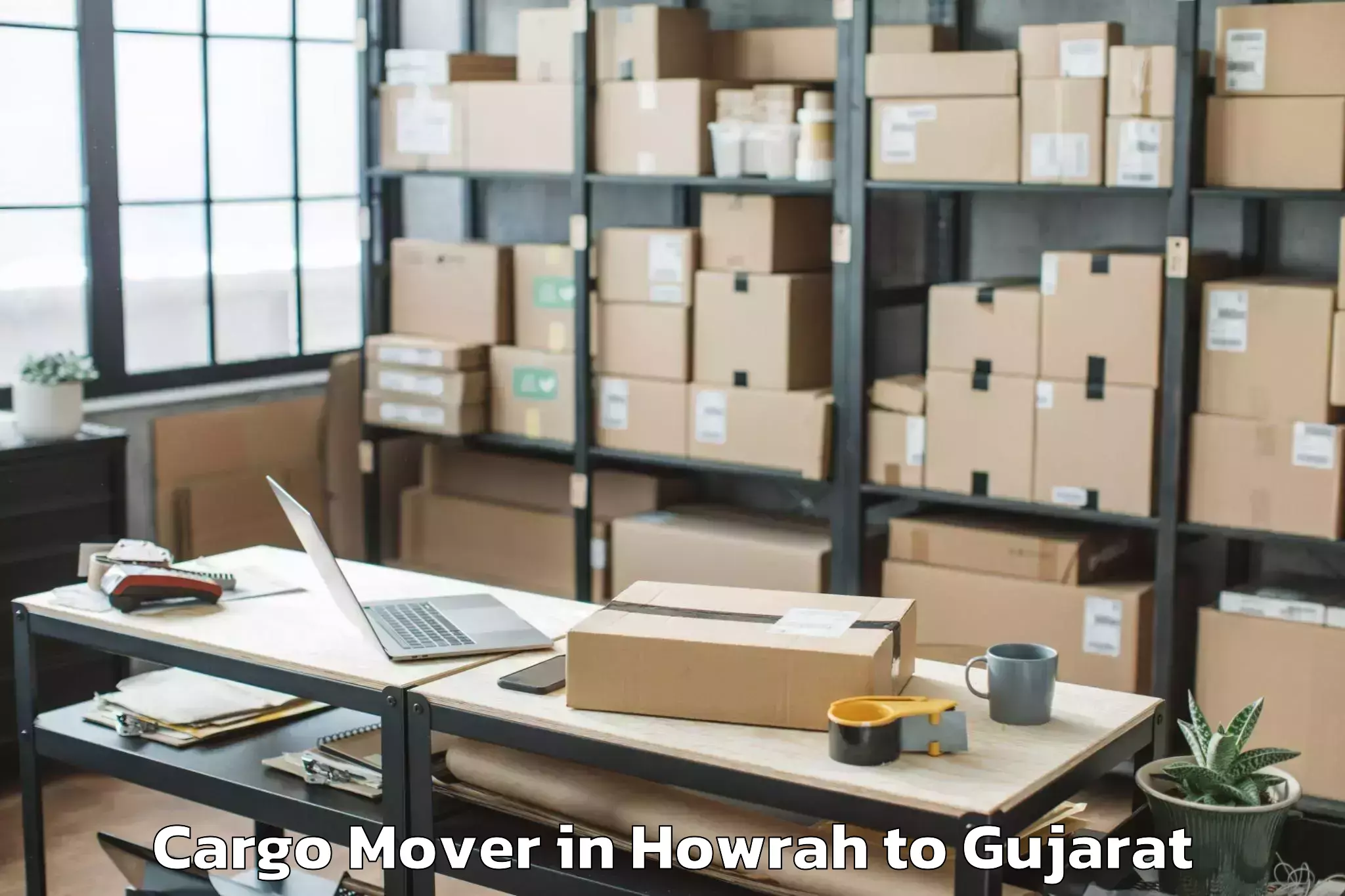 Affordable Howrah to Dhansura Cargo Mover